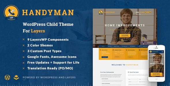 Handyman - Craftsman WP Child Theme for Layers