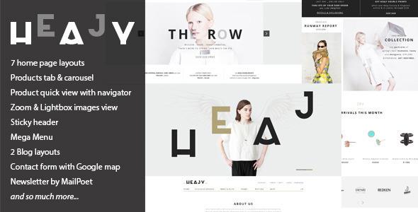 Heajy - Handmade Fashion WordPress Theme