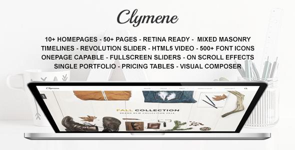 Clymene - Creative Multi-Purpose WordPress Theme