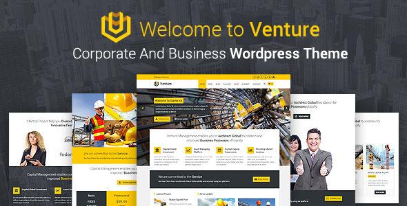 Venture - Corporate And Business WordPress Theme