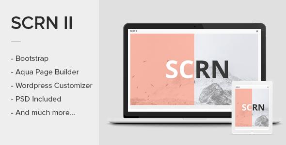 SCRN II - Creative Portfolio WordPress Theme