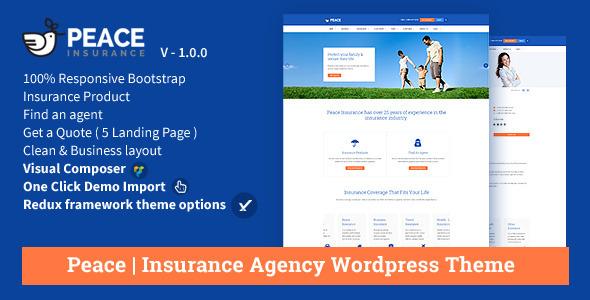 Peace â€“ Insurance Agency WordPress Theme