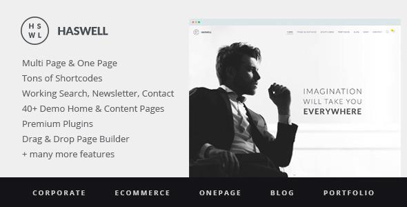 Haswell - Multipurpose One & Multi Page WP Theme