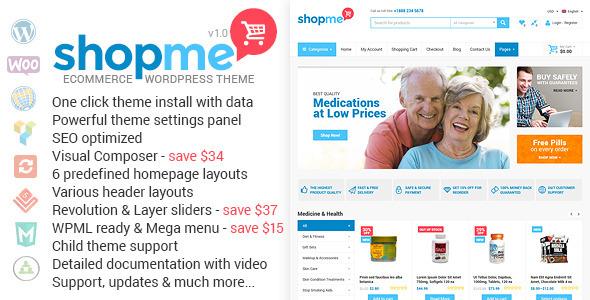 ShopMe - Ecommerce Wordpress Theme