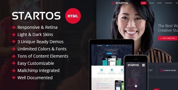 Startos - Modern App Landing Page Wordpress Theme