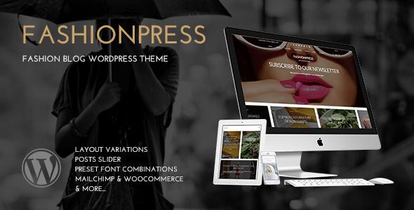 FashionPress WordPress Theme for Fashion Bloggers