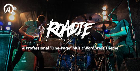 Roadie - Professional One Page Music Theme