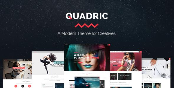 Quadric - A Modern Theme for Creatives