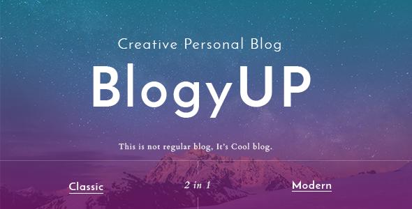 BlogyUP - Creative Personal WordPress Blog Theme