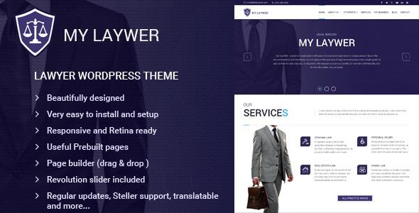 MyLawyer - Lawyer WordPress Theme