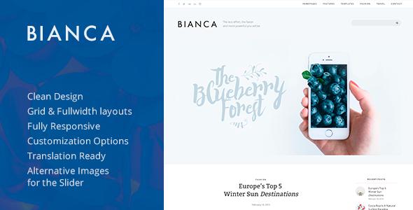 Bianca â€” Clean Blog WordPress Theme
