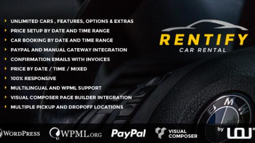 Rentify - Car Rental WordPress Theme