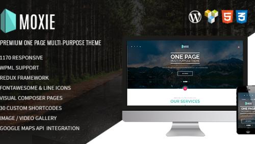 MOXIE - One-page multi-purpose WordPress theme