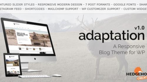 Adaptation - a Responsive Blog Theme for WordPress
