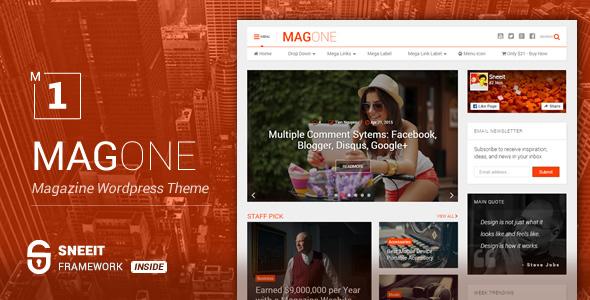 MagOne - Newspaper & Magazine WordPress Theme