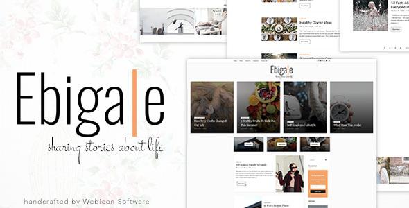 Ebigale - Minimal WordPress Blog Theme