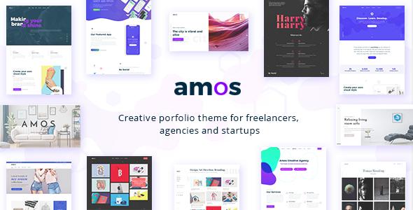 Amos - Creative WordPress Theme for Agencies & Freelancers