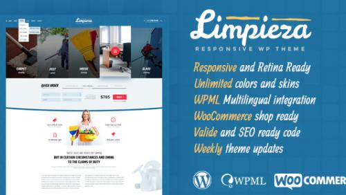 Limpieza Cleaning Company WordPress Theme