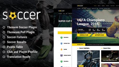 WP Soccer â€“ Sport Team Clubs WordPress Theme