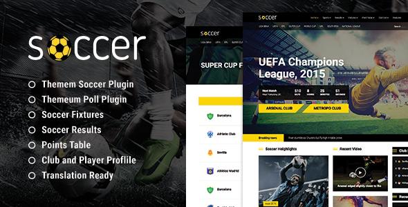 WP Soccer â€“ Sport Team Clubs WordPress Theme