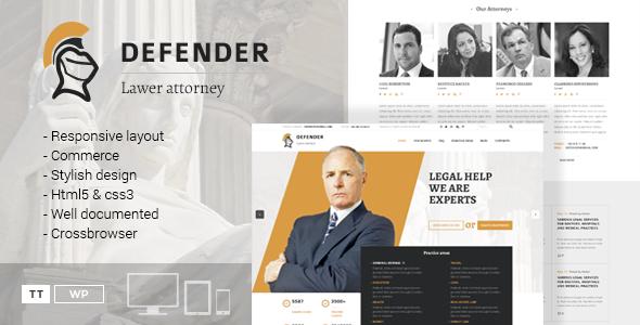 Defender â€“ Attorney & Lawyer WordPress Theme