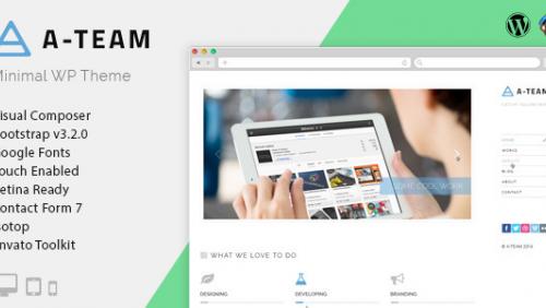 A-TEAM - Minimal Personal Blogging WordPress Theme
