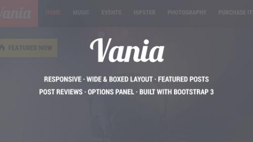 Vania - Responsive WordPress News Theme