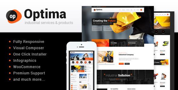 Optima | Industrial WordPress Theme