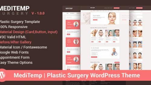 Meditemp - Plastic Surgery Wordpress Theme