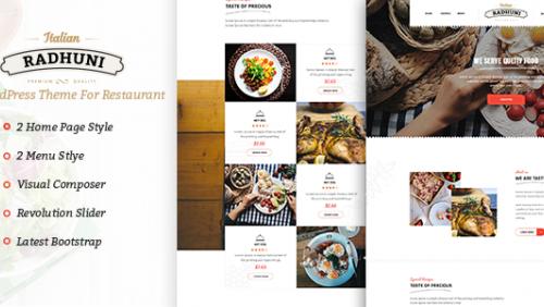 Italian Radhuni - Food & Resturant WordPress Theme
