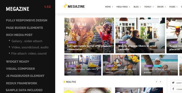 Megazine - Multi Blog Wordpress Responsive Theme