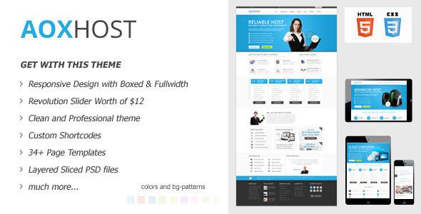 AOX HOST - A Professional Hosting Theme + WHMCS