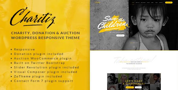 Charitiz - Charity, Donation & Auction WP Theme