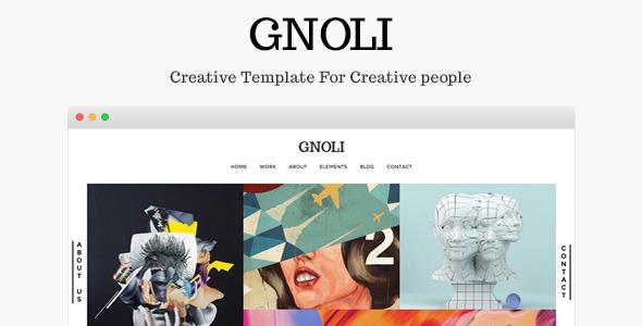 Portfolio Wordpress Theme - Gnoli