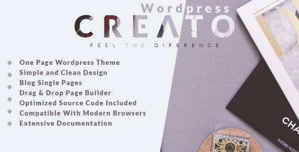 Creato - Creative & Modern WordPress Theme
