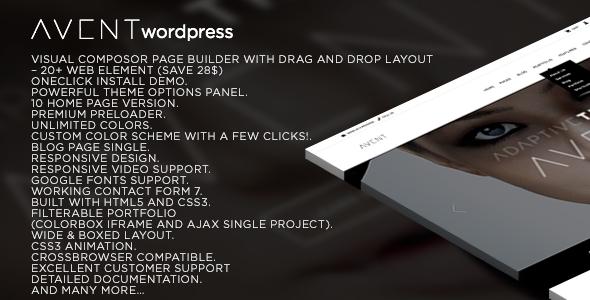 AVENT â€“ Multipurpose WordPress Theme