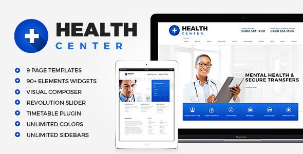 HealthCenter - Medical WordPress theme